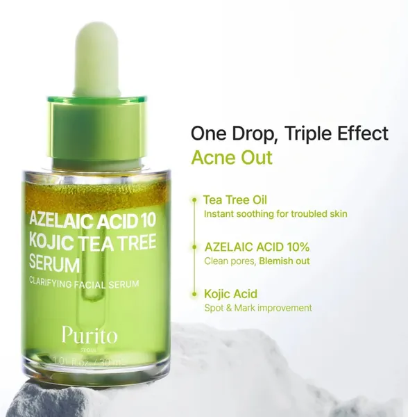Purito SEOUL - Azelaic Acid 10 Kojic Tea Tree Serum (30ml)