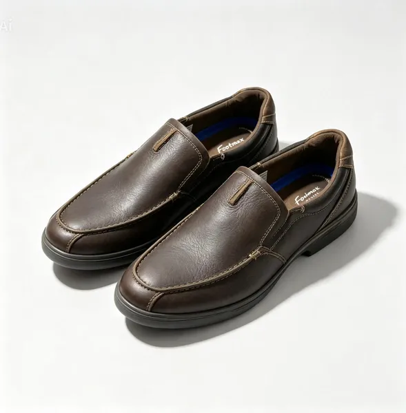 Men's Leather Slip-On Loafers – Comfort Sole Casual Shoes | STRYDE