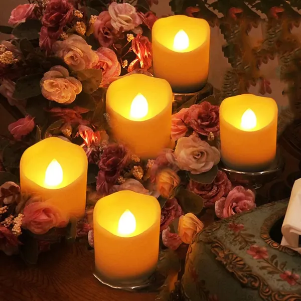 Mini LED Candle Light with Battery Tealights (2 Pc)