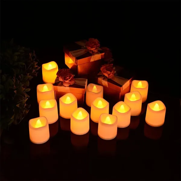 LED Candle with Battery Tealights (2 Pc)