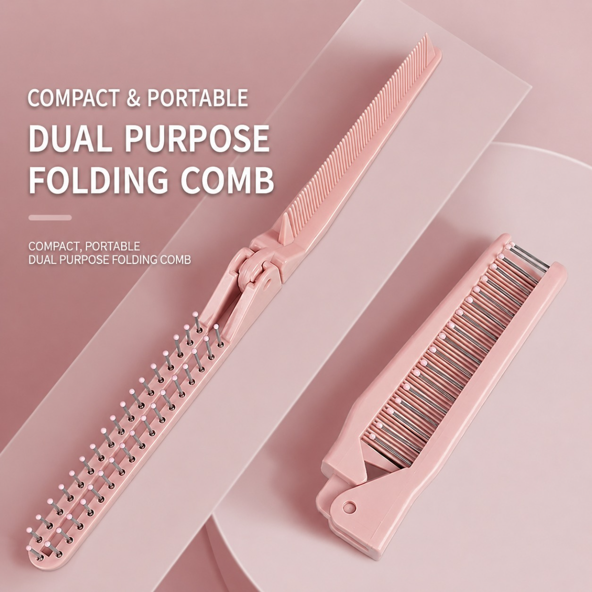 Foldable Two-in-One Hair Comb