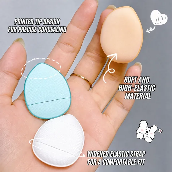  Multi Color Mini Finger Puff with Box (6 pcs)