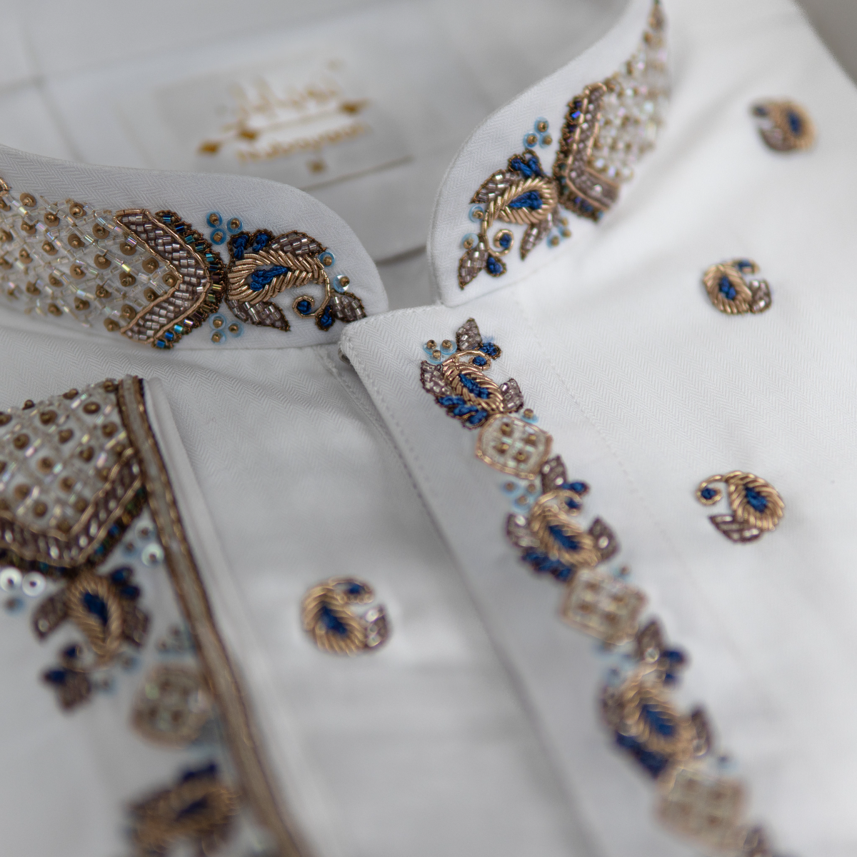Luxury White Zardozi Panjabi