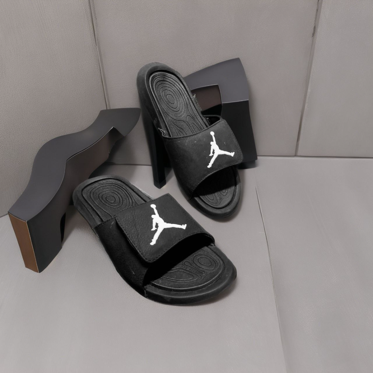 Summer Pure Original style aj Slippers Flying Outer Wear Velcro Sports Anti-Slip Internet Popular ins Fashionable