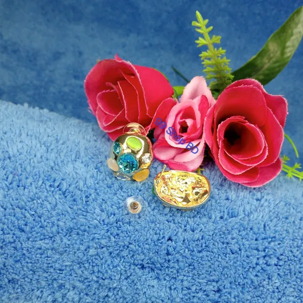 Colorful Geometric Crystal Drop Earring