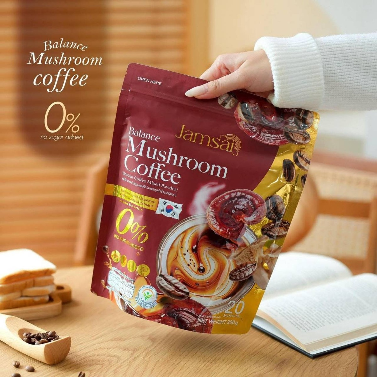 Jamsai Balance Mushroom Coffee 200g (10g*20 Sachets)