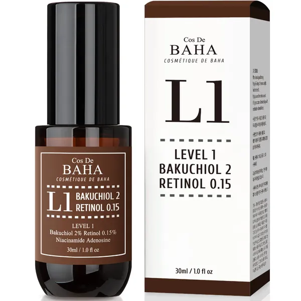 COS DE BAHA Bakuchiol 2% + Retinol 0.15% Serum 30ml (L1)