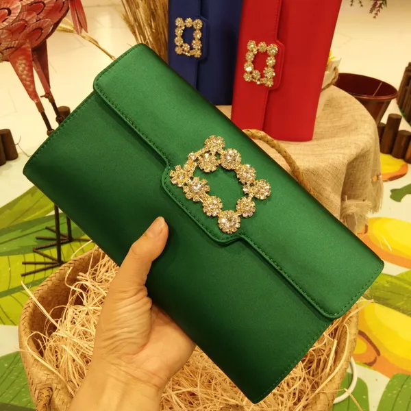 Silk Ladies Diamond Dinner Bag