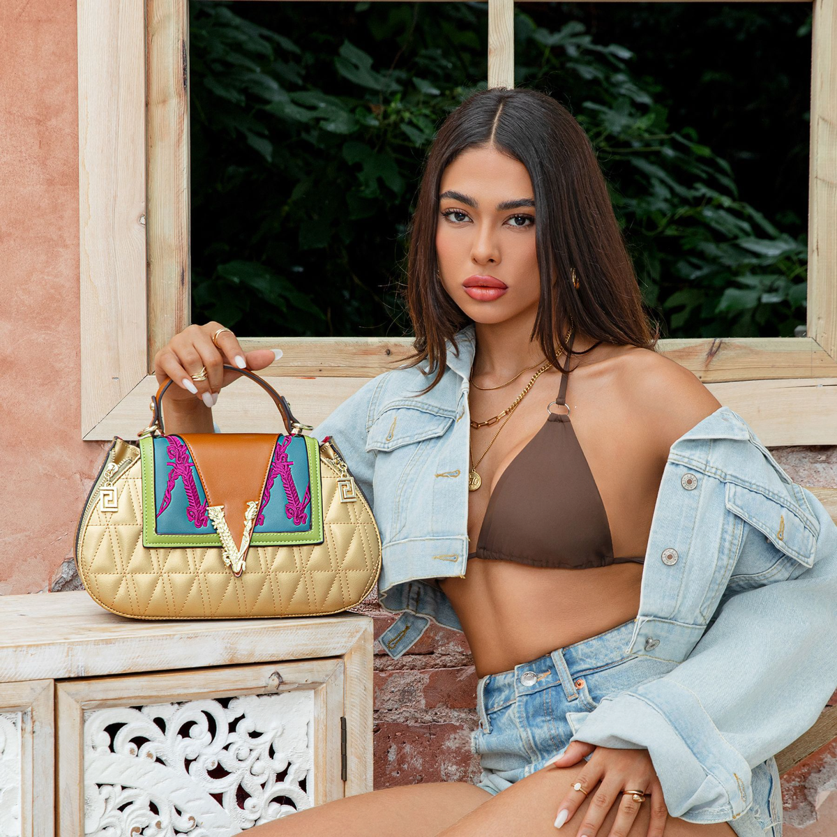 Hand-Held Cross-Body Accessible Luxury Women's Bag