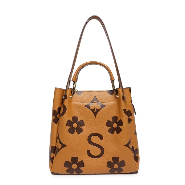 European and American Embossed Shoulder Bag