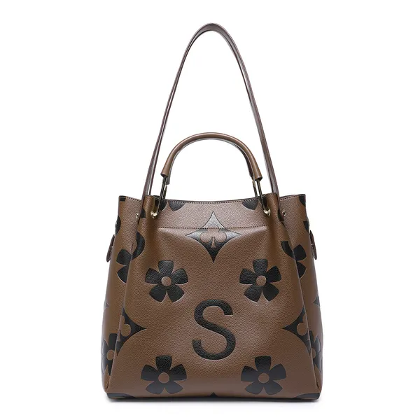 European and American Embossed Shoulder Bag