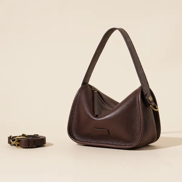 Top Layer Cowhide Pea Bag