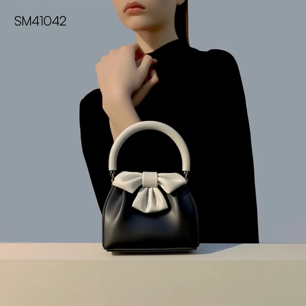New Spring and Summer Style Pleated Handbag 