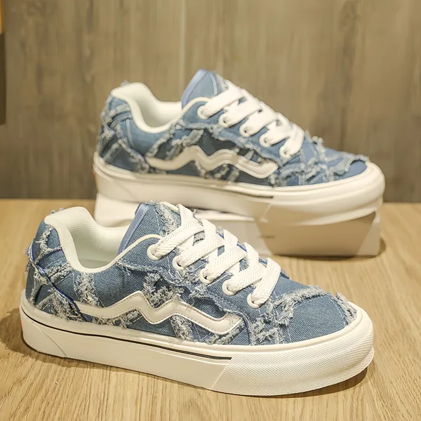 Men's Denim Low Top Style Canvas Shoes