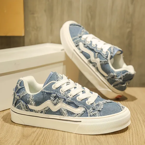 Men's Denim Low Top Style Canvas Shoes