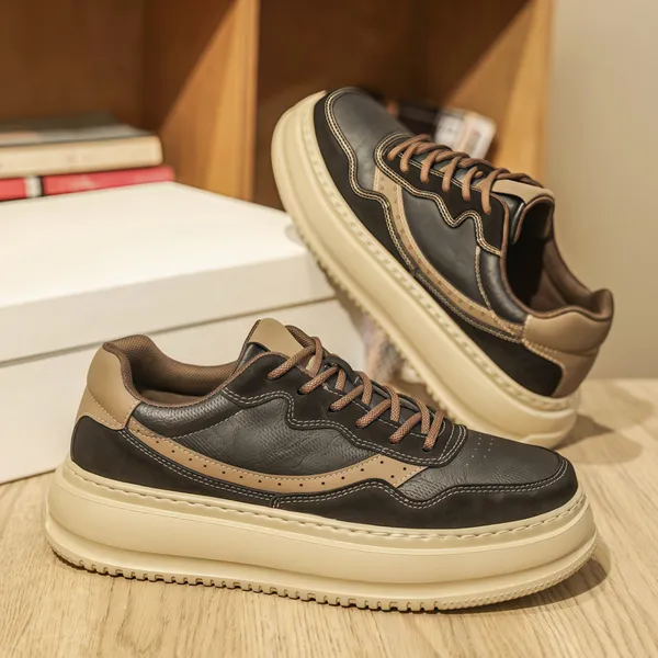 Anti-slip Lace-Up Striped Fashionable Shoes