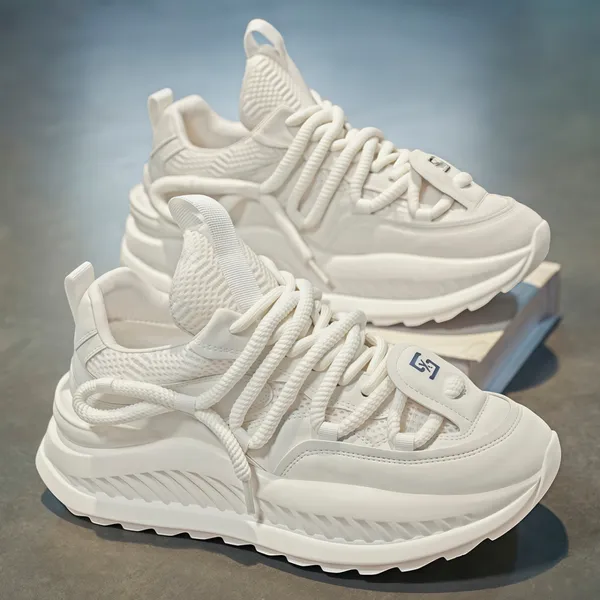 Thick Soled Height Increasing Mesh Breathable Shoes
