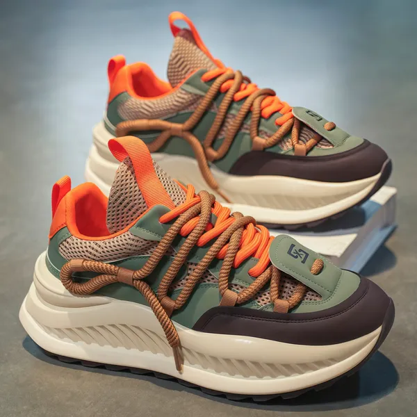 Thick Soled Height Increasing Mesh Breathable Shoes