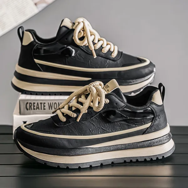 Fashionable and Versatile Increased Height Casual Shoes
