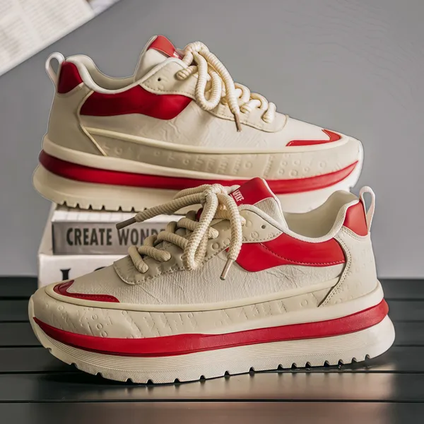 Fashionable and Versatile Increased Height Casual Shoes
