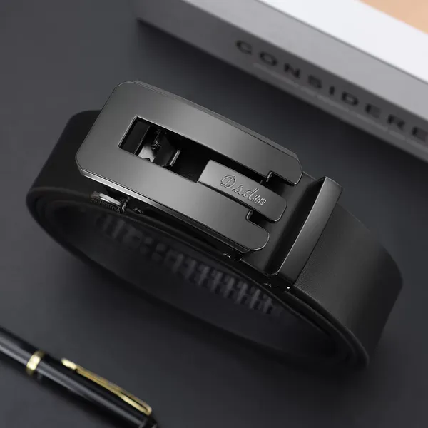 new DSDW men's genuine leather automatic buckle belt,