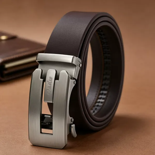 new DSDW men's genuine leather automatic buckle belt,