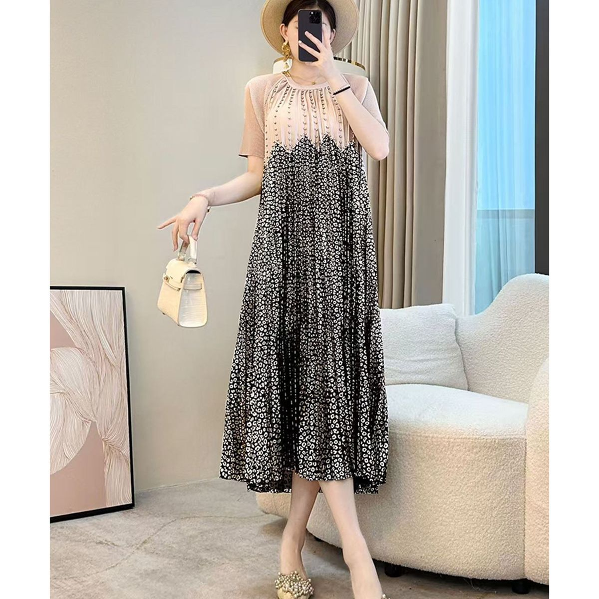 Petal Grace Beaded dress