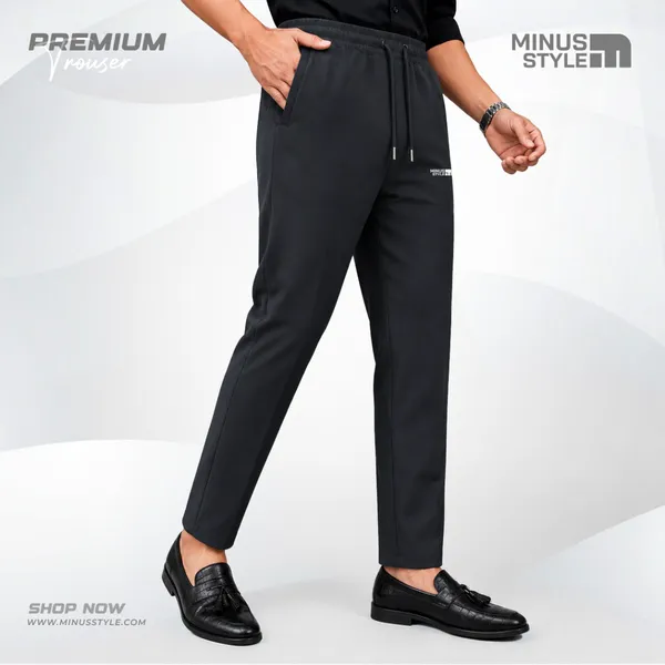 Men's Premium Formal Trouser - Black