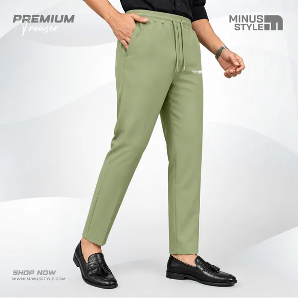Men's Premium Formal Trouser - Olive