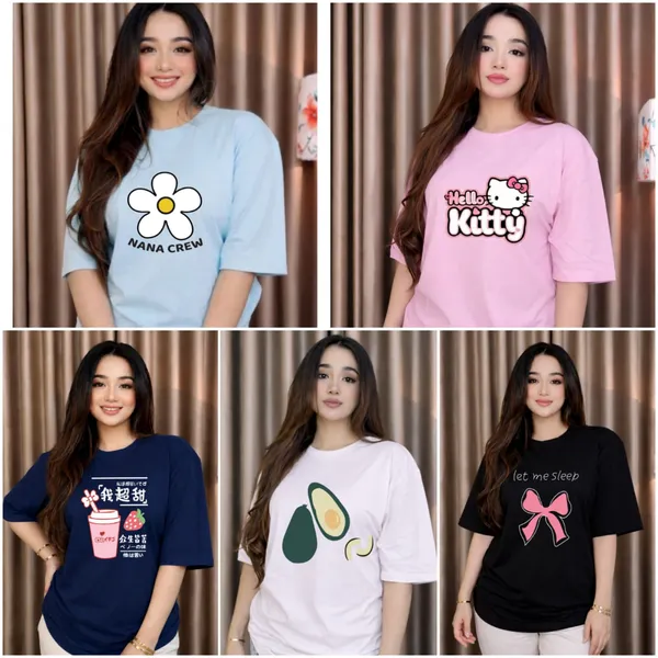 🔥মেগা অফার - ৫ পিস Oversized T-Shirt মাত্র ৯৯৯৳!