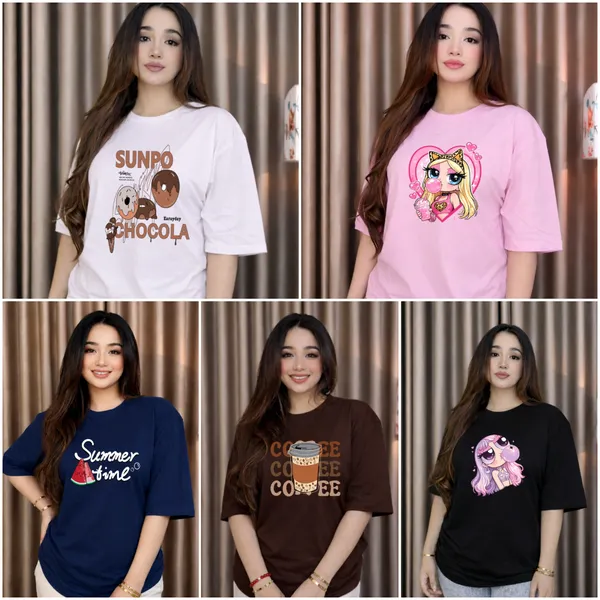 🔥মেগা অফার - ৫ পিস Oversized T-Shirt মাত্র ৯৯৯৳! 