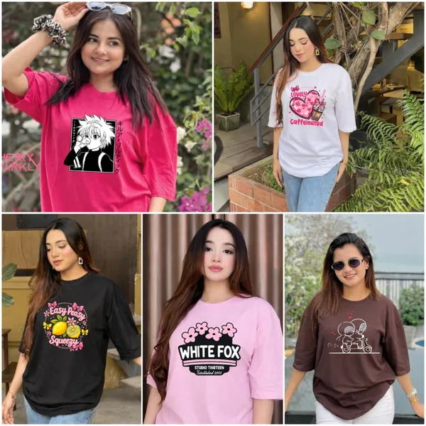 ৫ পিস টি-শার্ট কম্বো মাএ ১১৯৯ টাকা 