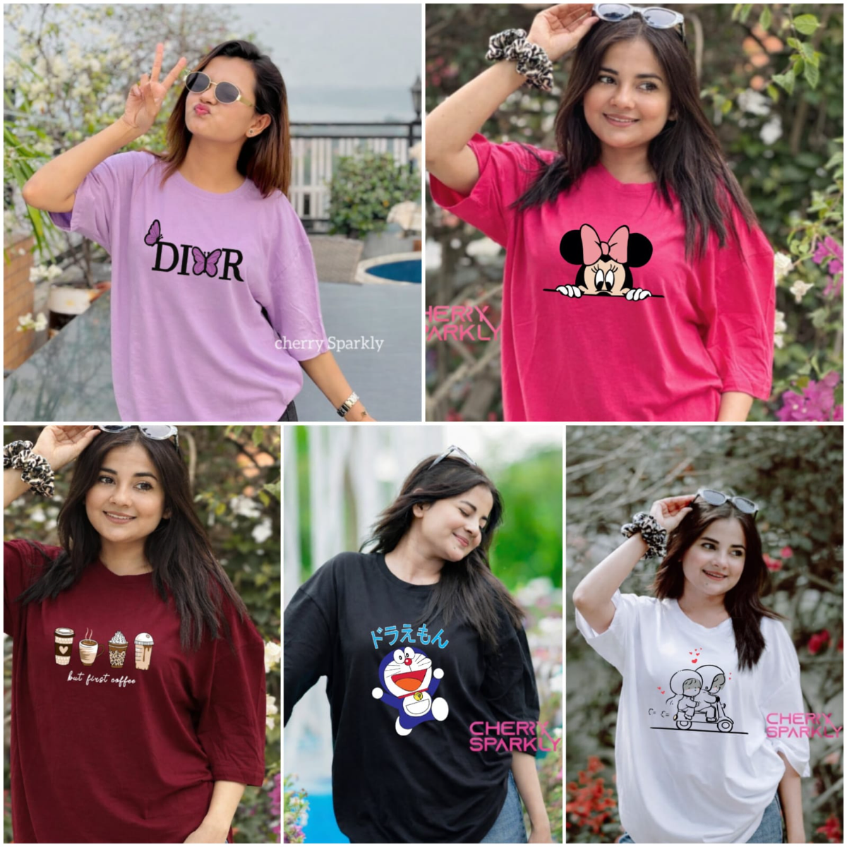 ৫ পিস টি-শার্ট কম্বো মাএ ১১৯৯ টাকা