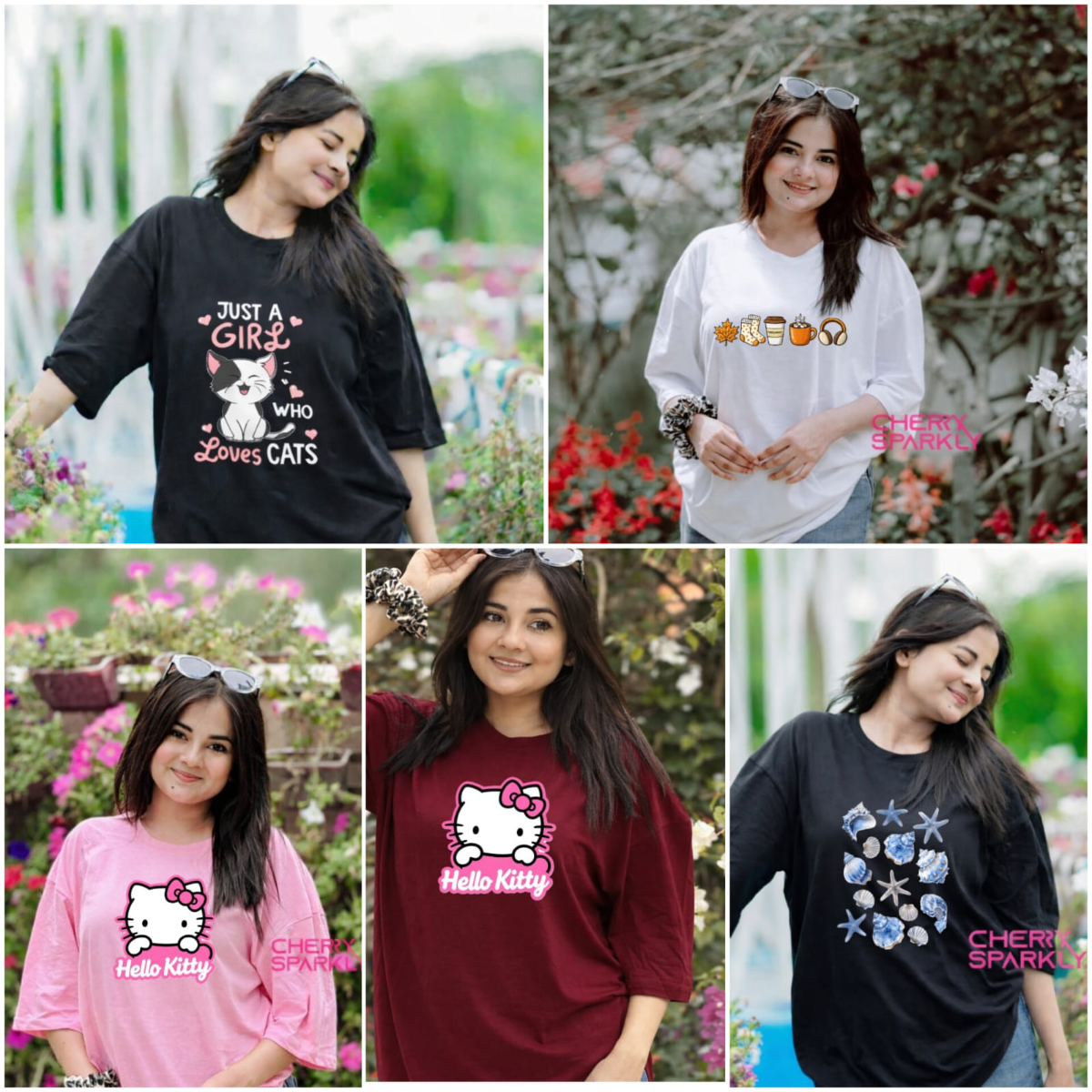 ⭐ Summer Combo – ৫ পিস প্রিমিয়াম কটন টি-শার্ট ১১৯৯৳