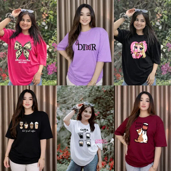  🔥 Best Value – ৬ পিস প্রিমিয়াম কটন টি-শার্ট  