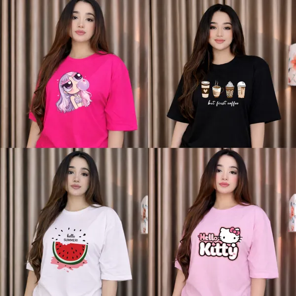 Summer Combo – ৪ পিস প্রিমিয়াম কটন টি-শার্ট 