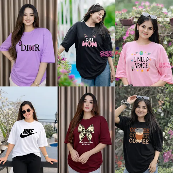  🔥 Best Value – ৬ পিস প্রিমিয়াম কটন টি-শার্ট 