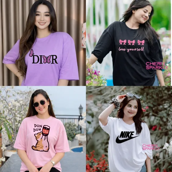 Summer Combo – ৪ পিস প্রিমিয়াম কটন টি-শার্ট  