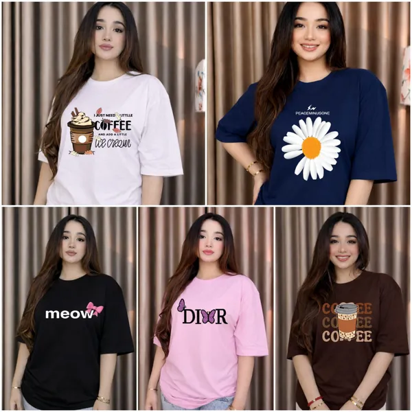 🔥মেগা অফার - ৫ পিস Oversized T-Shirt মাত্র ৯৯৯৳! 