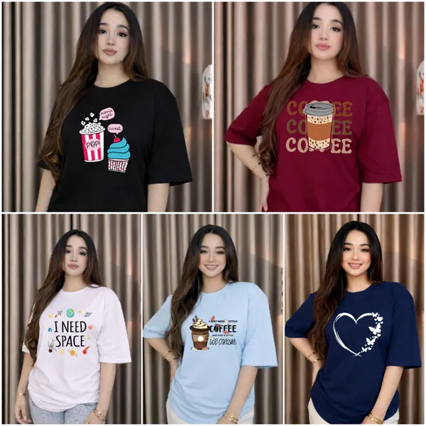 🔥মেগা অফার - ৫ পিস Oversized T-Shirt মাত্র ৯৯৯৳! 
