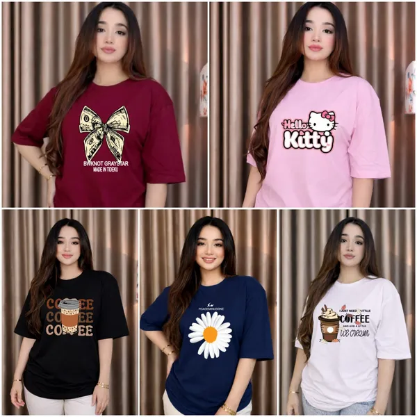 🔥মেগা অফার - ৫ পিস Oversized T-Shirt মাত্র ৯৯৯৳!  
