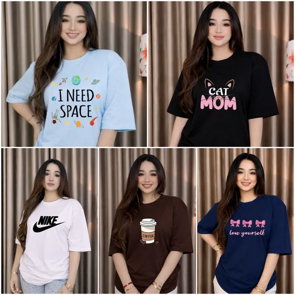 🔥মেগা অফার - ৫ পিস Oversized T-Shirt মাত্র ৯৯৯৳! 