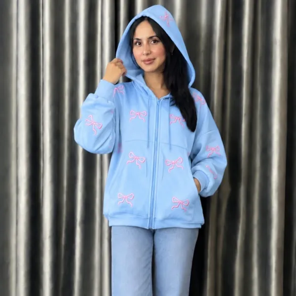 Trendy Zipper Printed Hoodie — Unisex Winter Collection 