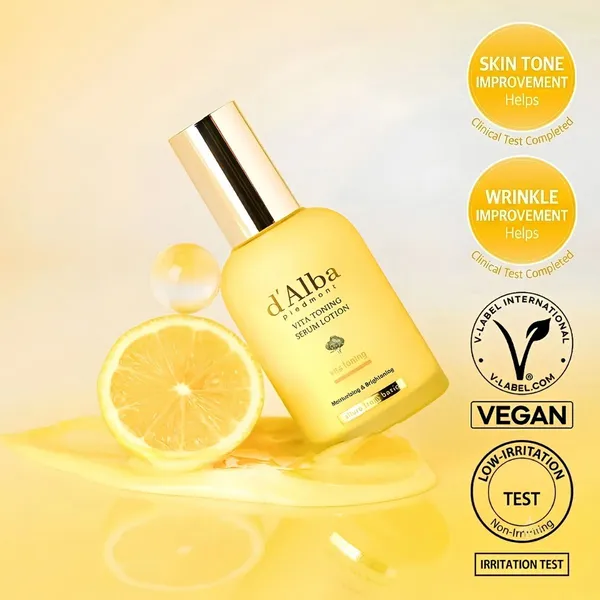 d'alba vita toning serum lotion (100ml)