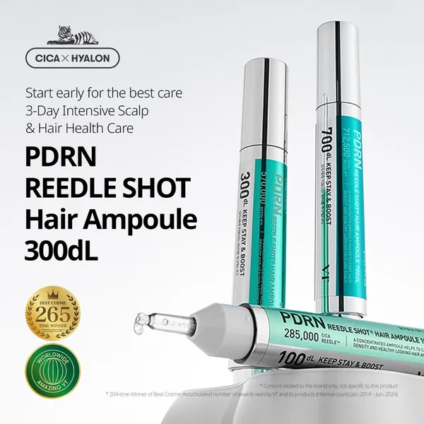 VT Cosmetics PDRN Reedle Shot Hair Ampoule 100dl (15ml)