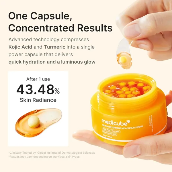 MEDICUBE Kojic Acid Turmeric Vita Capsule Cream (53g)