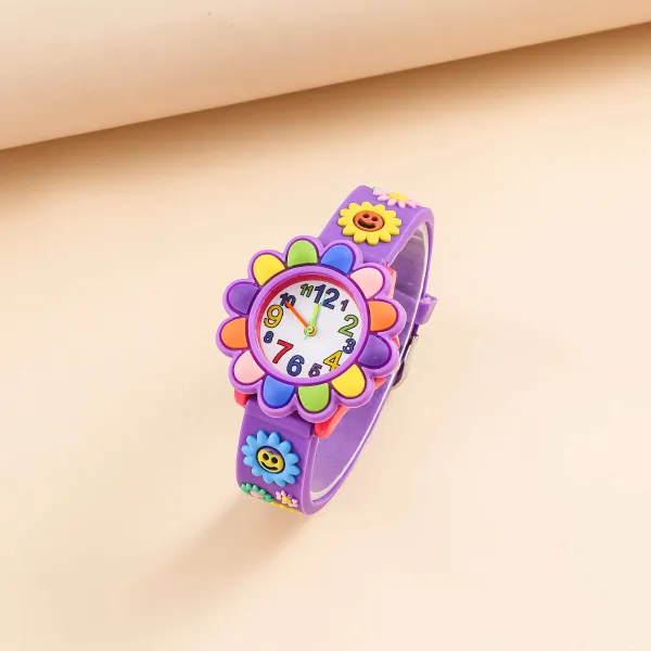 Children Cartoon Pattern Silicone Quartz Watch