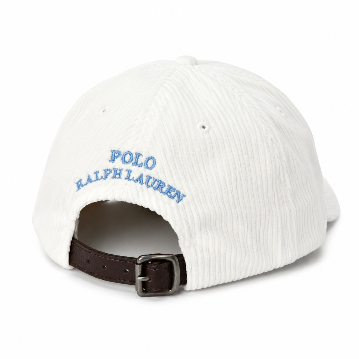 Premium Polo Bear White Corduroy Cap – Luxury Casual Lifestyle Hat