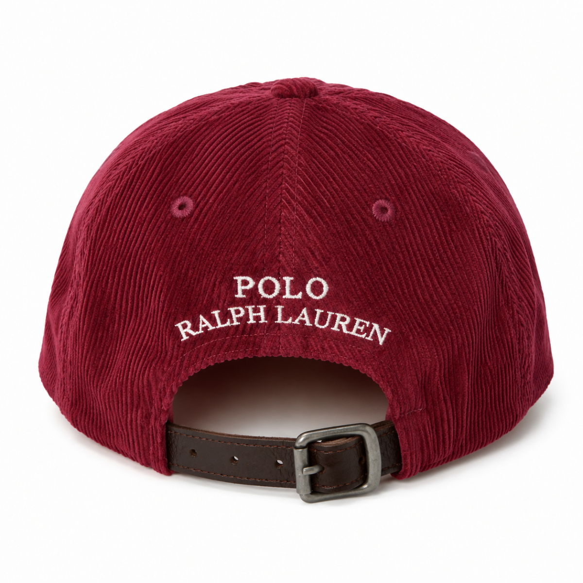 Premium Polo Bear Maroon Corduroy Cap – Luxury Casual Fashion Hat