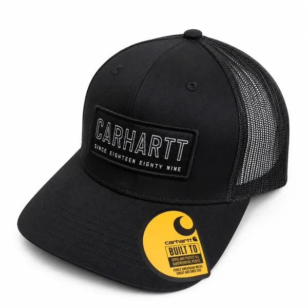 Carhartt Black Mesh Trucker Cap – Premium Workwear Inspired Streetwear Hat